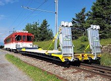 Vorstell-Tiefgangwagen Rigi Bahn